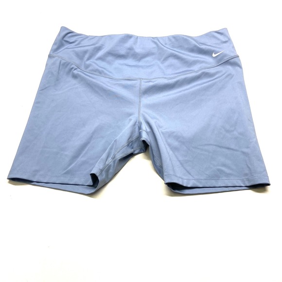 Nike Pants - Nike Athletic Shorts 3X Womens Gray Dri Fit Stretch Logo Pull-On High Waist